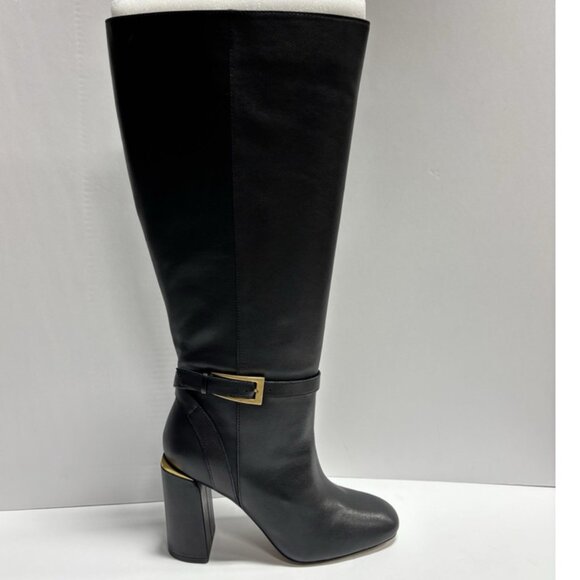 Vince Camuto Women’s Joanel Knee High Boots Black, Size 9W, Extra Wide Calf